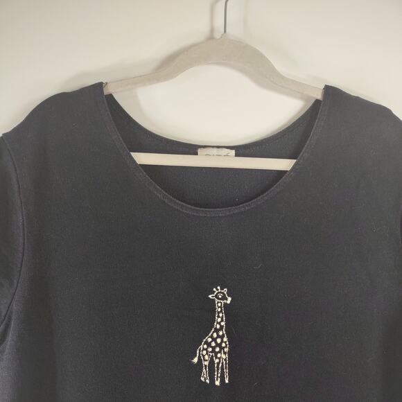 CITE Maxi Cotton Dress with Giraffe, Size Large - Picture 5 of 8